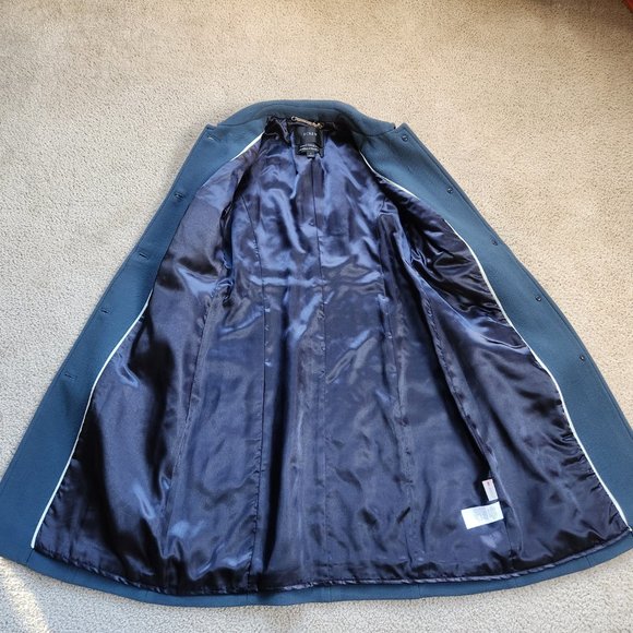 J. Crew Lady Day Coat in Vintage Blue - Picture 10 of 14